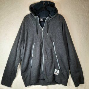 Hoodie Mens 3XL Gray Statement Fleece Flight Sweatshirt